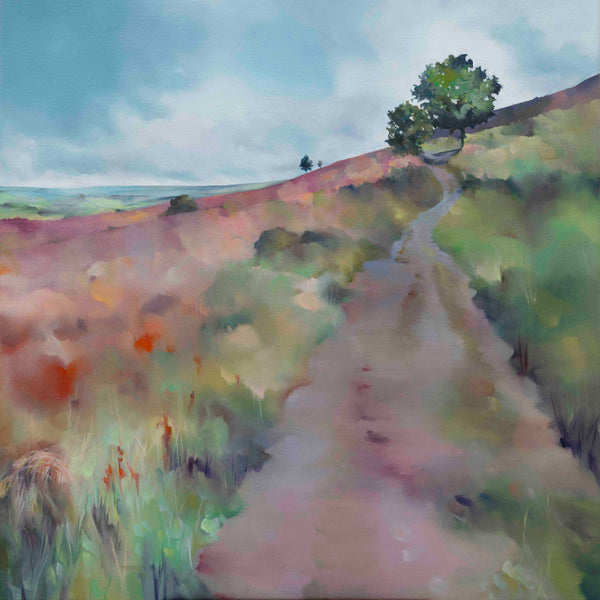 I walk the path with you in bloom  Original Painting