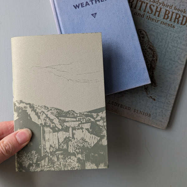 A6 hand printed, hand stitched notebook (Keighley Road)