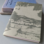 A6 hand printed, hand stitched notebook (Stoodley Pike)