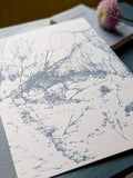 Along the tracks Screen print