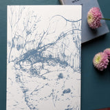 Along the tracks Screen print