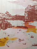 The Bathing House Screenprint on plywood