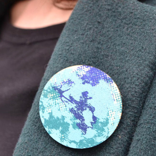 Blue Moon Brooch