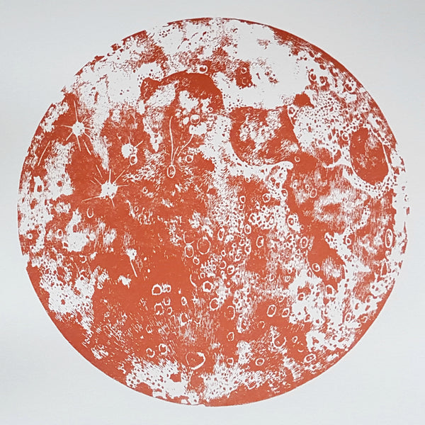 Bronze/Copper  Moon Screen Print