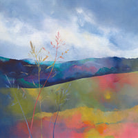 Meadow Grasses with Dusk Drawing in Ltd Edition Giclée Print